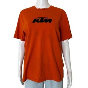 KTM Orange Short Sleeve Cotton Ready To Race Tee Shirt - Size  M